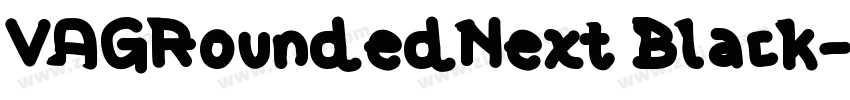 VAGRoundedNext Black字体转换
